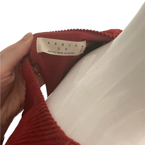 Annie 50 Red Cord Dress Size Medium - Picture 8 of 8